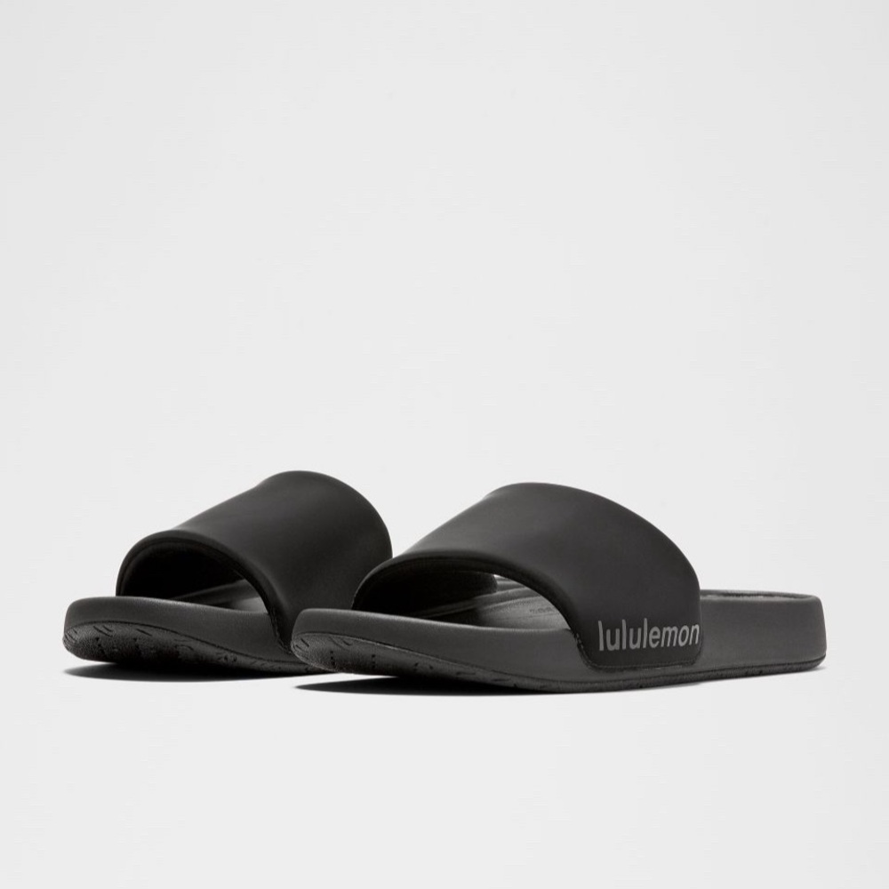Lululemon Black Slide Sandals